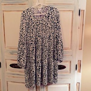 Time and true dress cheetah print tiered design dress. Very cute